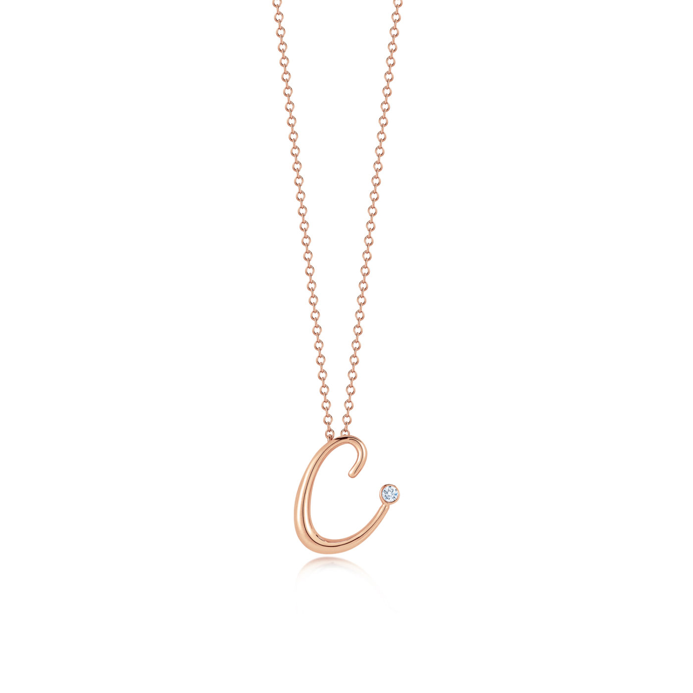 c necklace rose gold